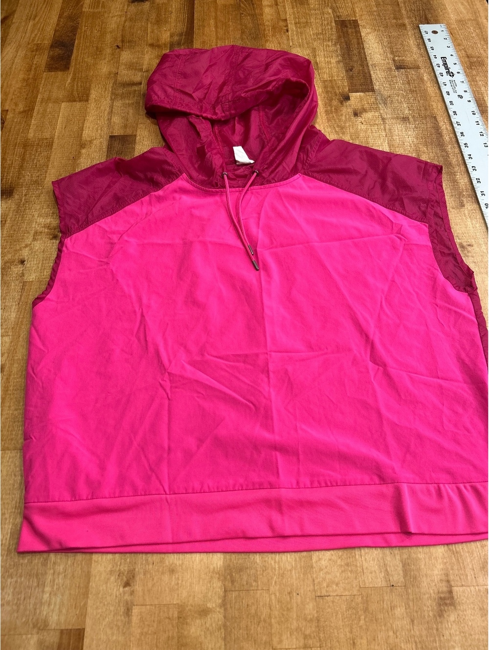 Avia juniors Sleeveless Hooded Windbreaker Jacket Size LG 12-14